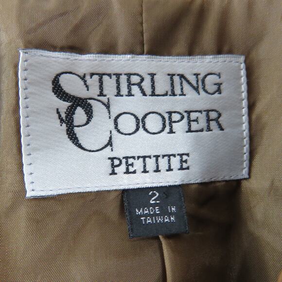 Stirling Cooper 1990s Vintage Blazer Copper Brown Formal Blazer Jacket Small - Picture 6 of 6